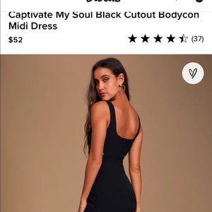 Black Cutout Dress *Captivate my Soul* Lulu’s